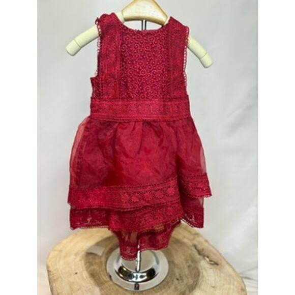 Trish Scully Girls Lace Dress - Size 6M-12M - Picture 2 of 9
